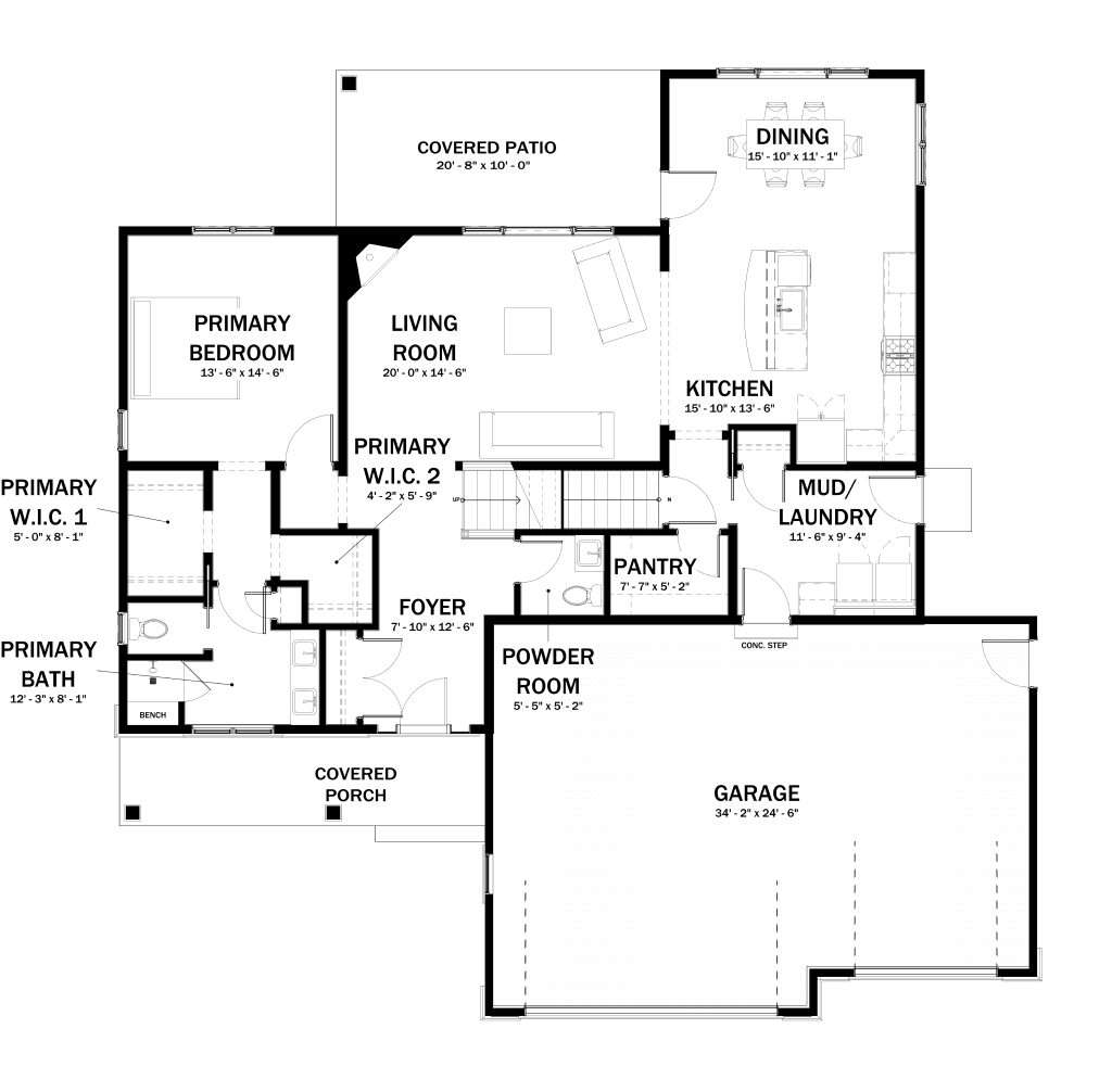 Meadow View II - First Floor Freedom III Floor plan