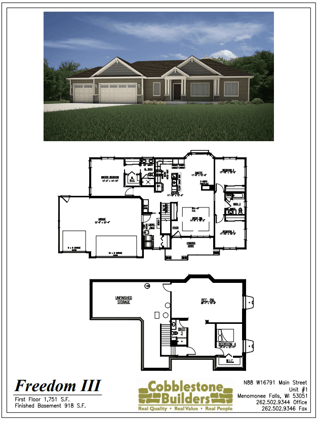 Freedom III Freedom III by Cobblestone Builders
